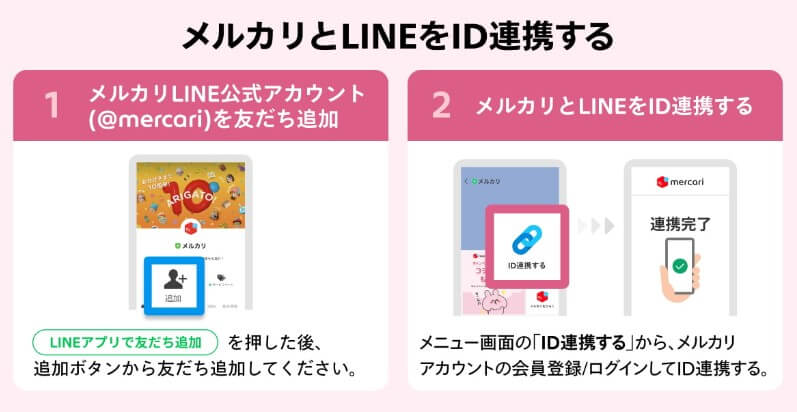 メルカリとLINEのID連携方法